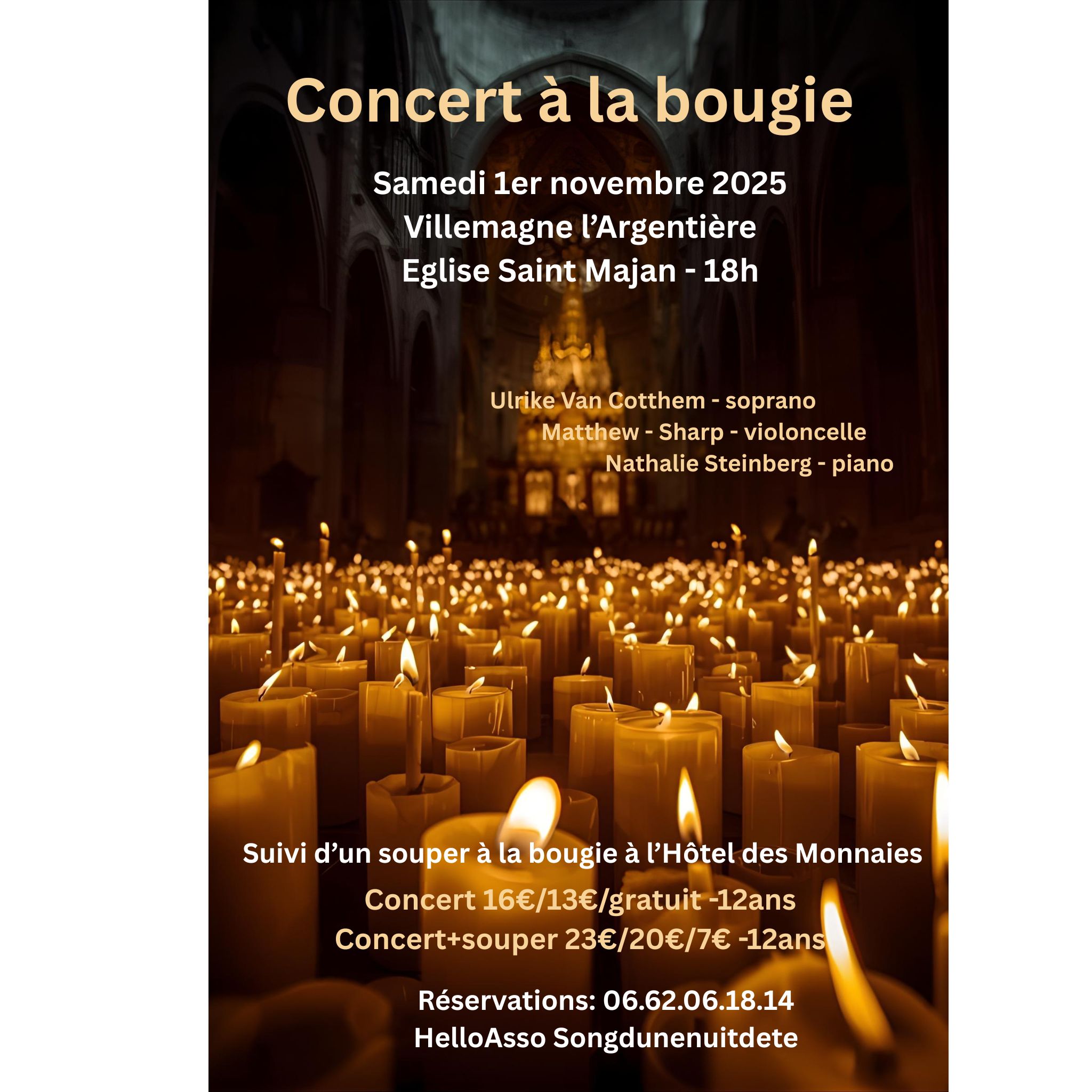 Samedi 1er novembre 2025 Eglise Saint Majan - Villemagne l’Argentière